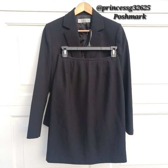 ๐ณ ๐ ๐ง ๐ ๐ฑ ๐จ ASL Two-Button Black Blazer Business Skirt Suit (2 Pcs Set) - Picture 3 of 16